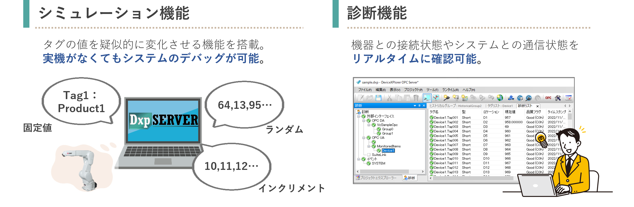デバイスエクスプローラ OPCサーバー | 製品情報｜たけびしFAWEB